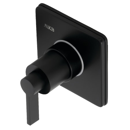 Kingston Brass KS3040NDL Single-Handle Three-Way Diverter Valve with Trim Kit, Matte Black KS3040NDL